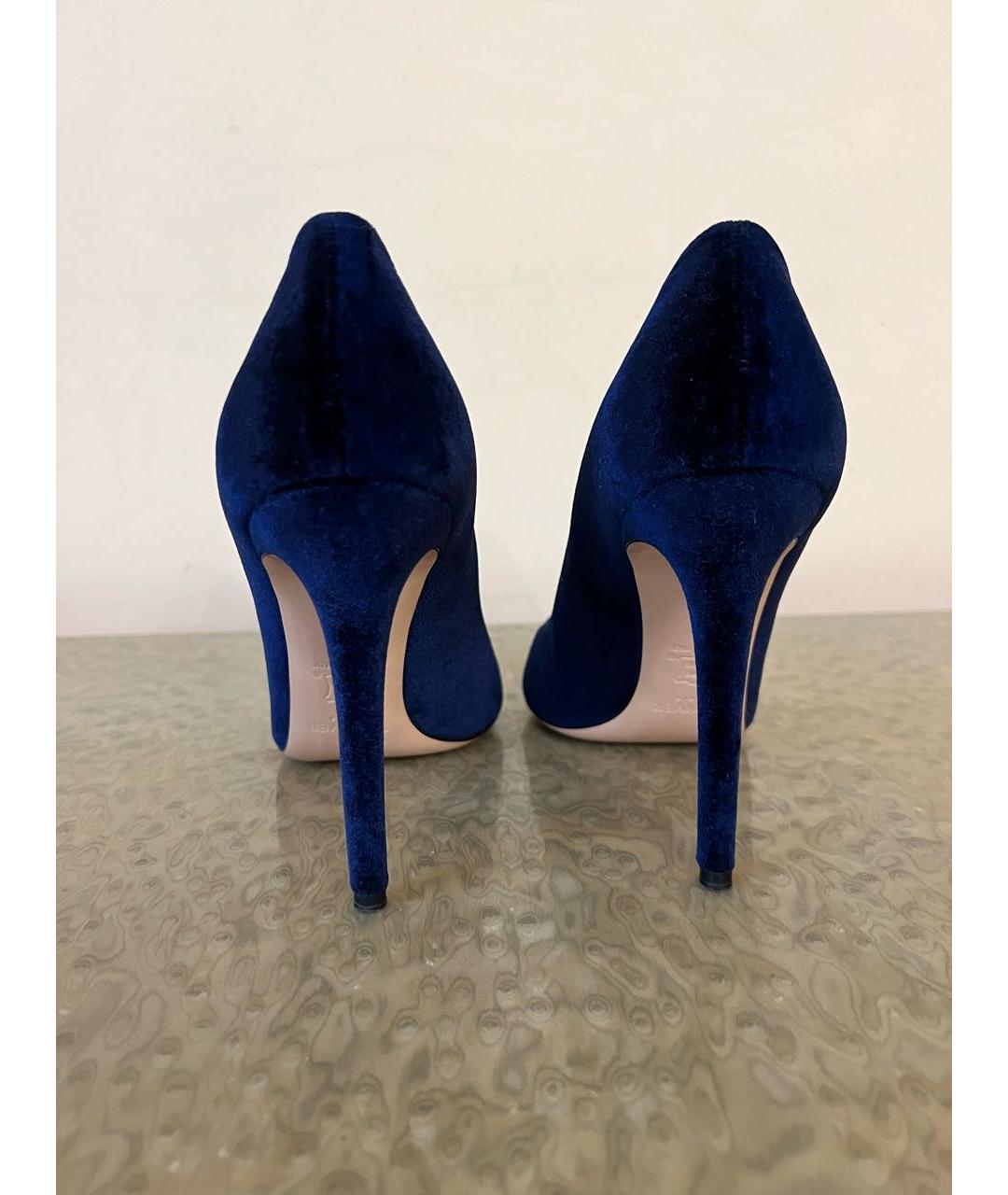 VETIVER Синие бархатные туфли, фото 3