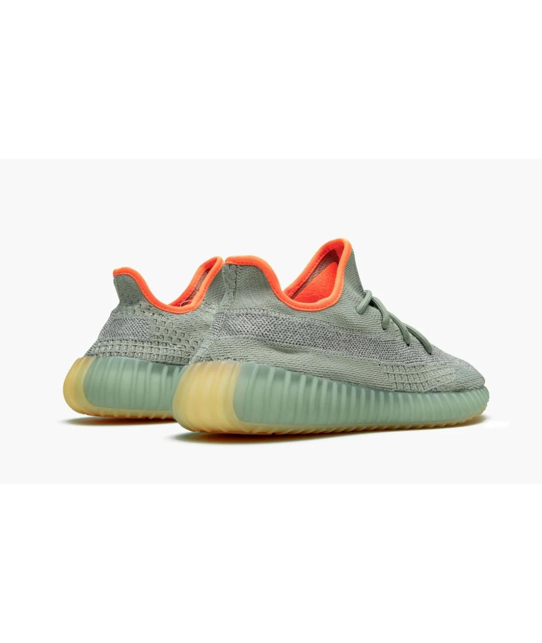 ADIDAS YEEZY Зеленые синтетические кроссовки, фото 4