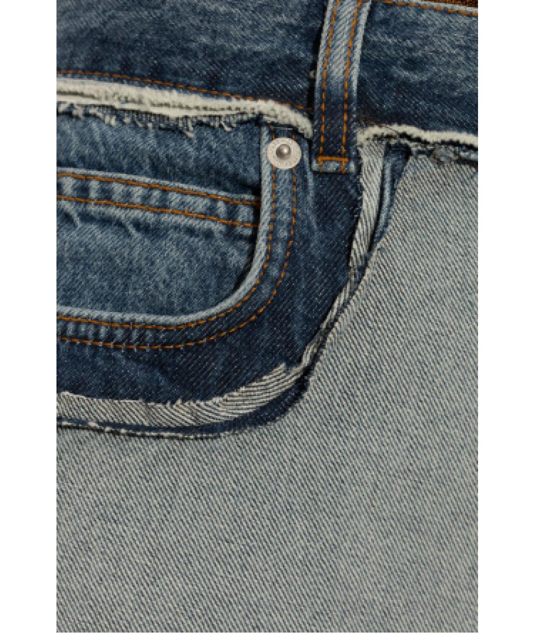 MARNI Голубые хлопковые прямые джинсы, фото 4
