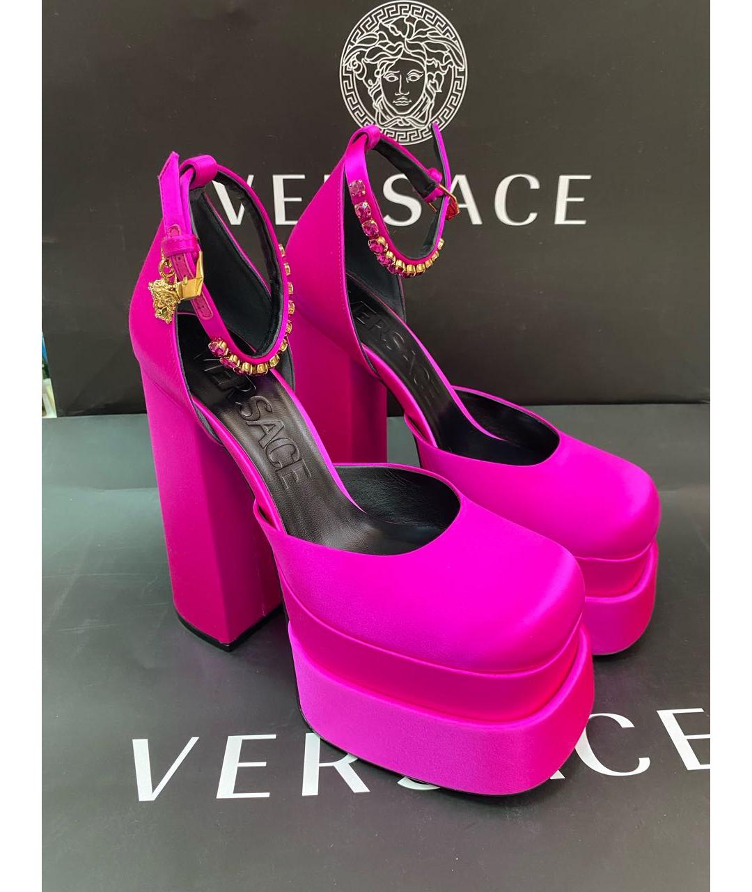 VERSACE COLLECTION Розовые туфли, фото 5