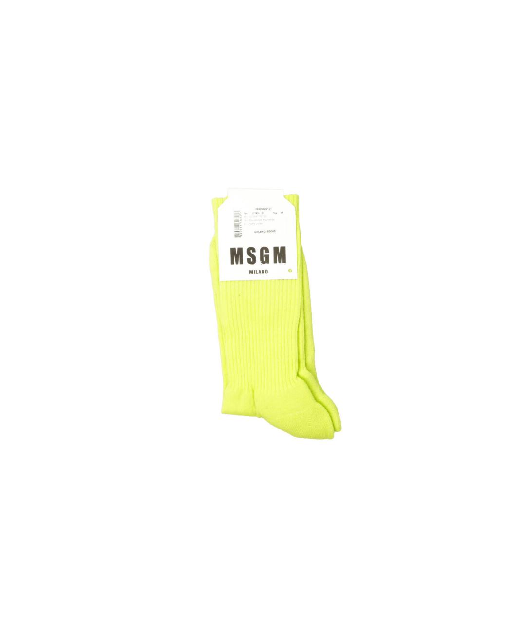 MSGM Салатовые носки, чулки и колготы, фото 3