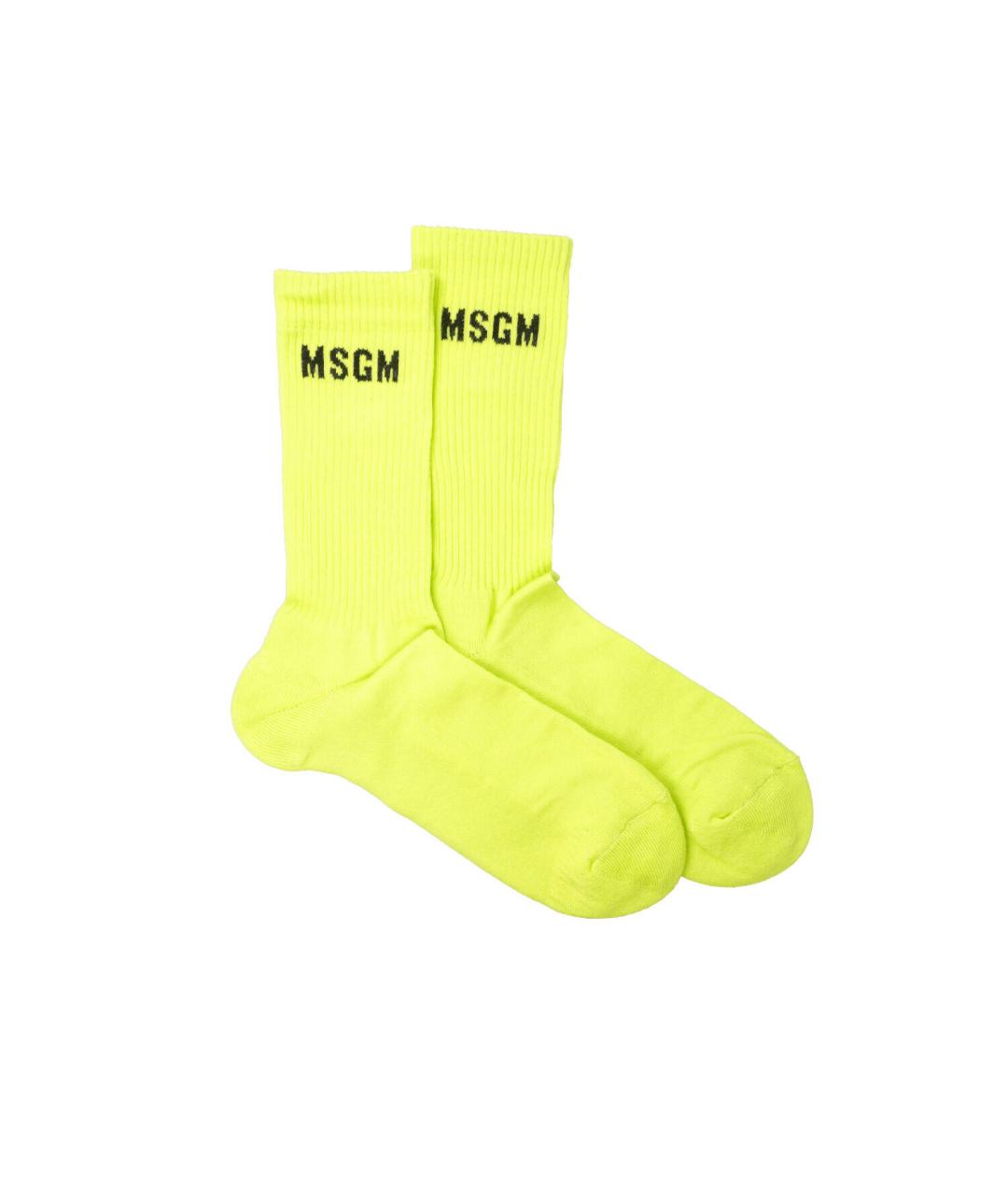MSGM Салатовые носки, чулки и колготы, фото 1