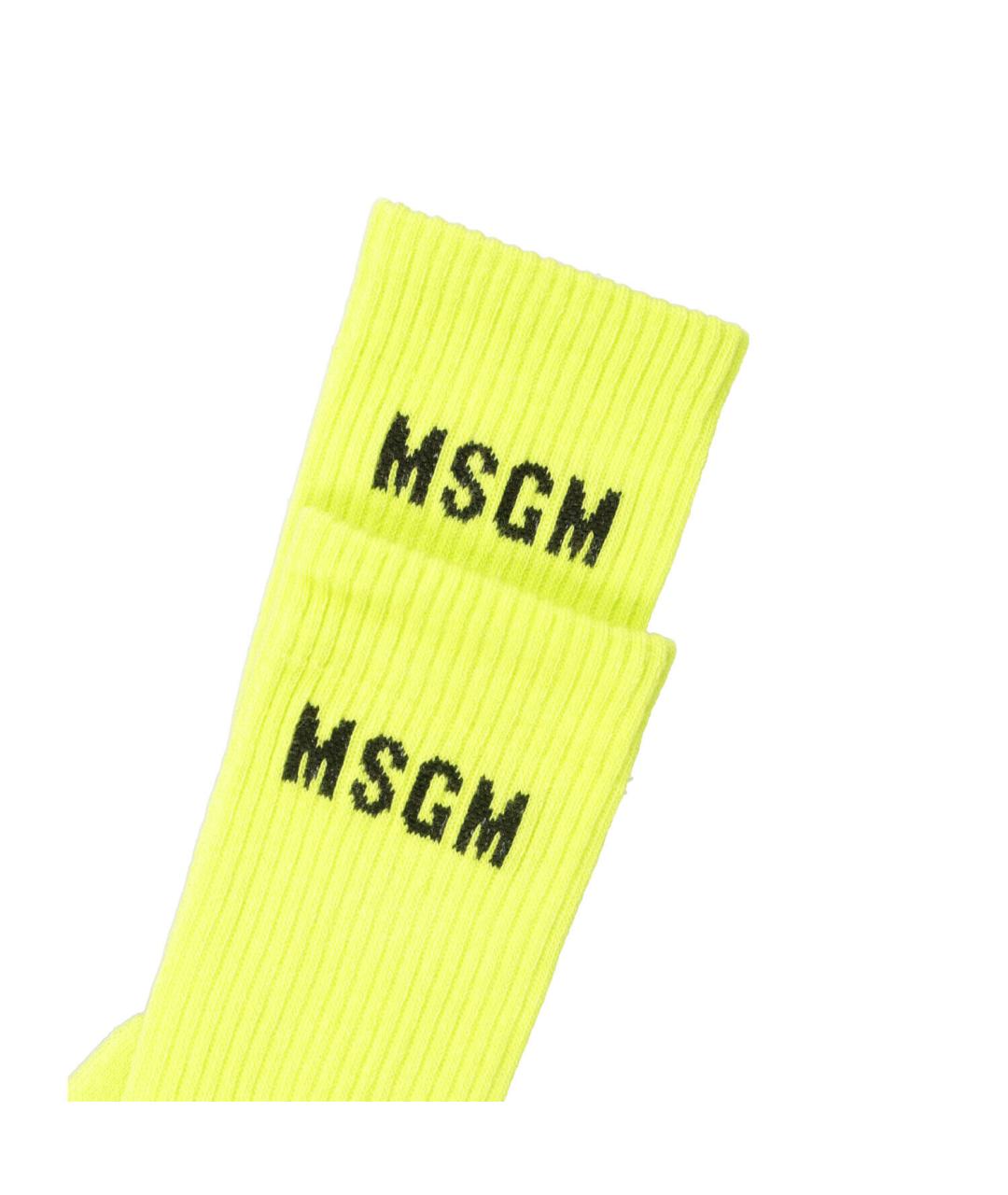 MSGM Салатовые носки, чулки и колготы, фото 2