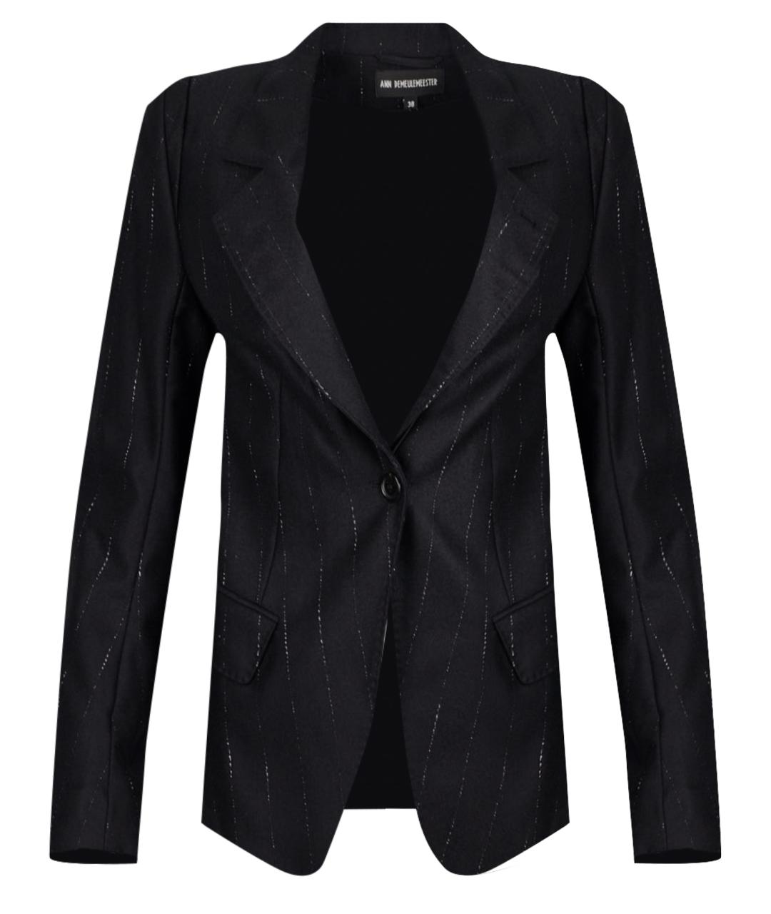 ANN DEMEULEMEESTER Черный шерстяной жакет/пиджак, фото 1