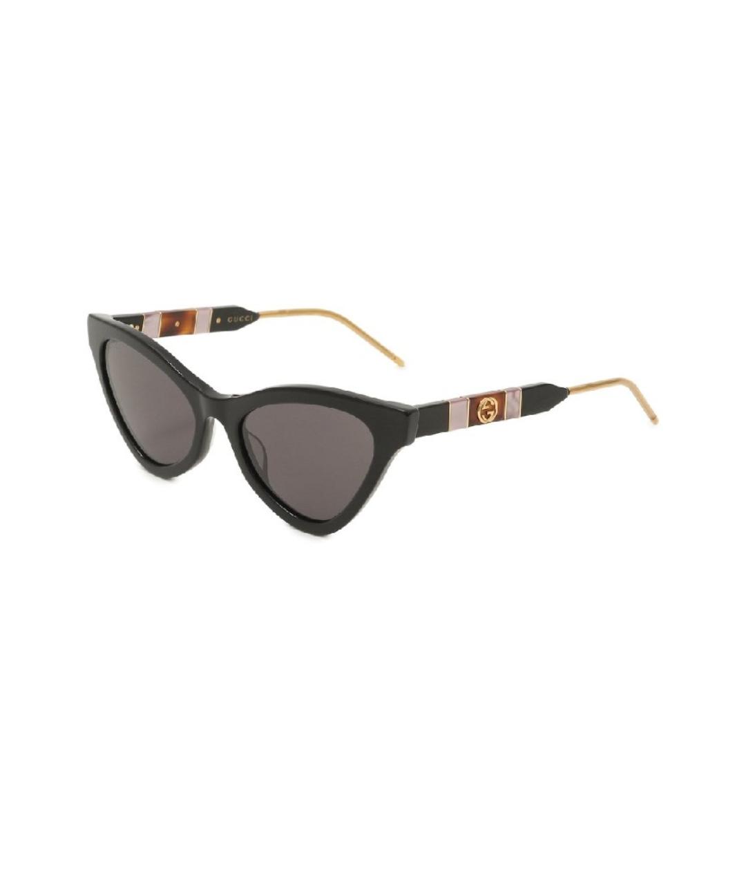 GUCCI Черные металлические солнцезащитные очки, фото 2