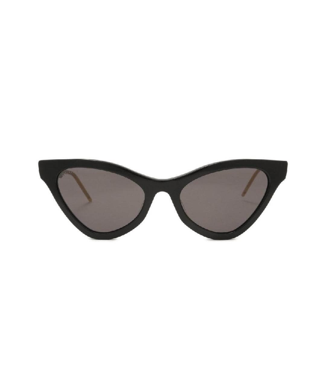 GUCCI Черные металлические солнцезащитные очки, фото 1