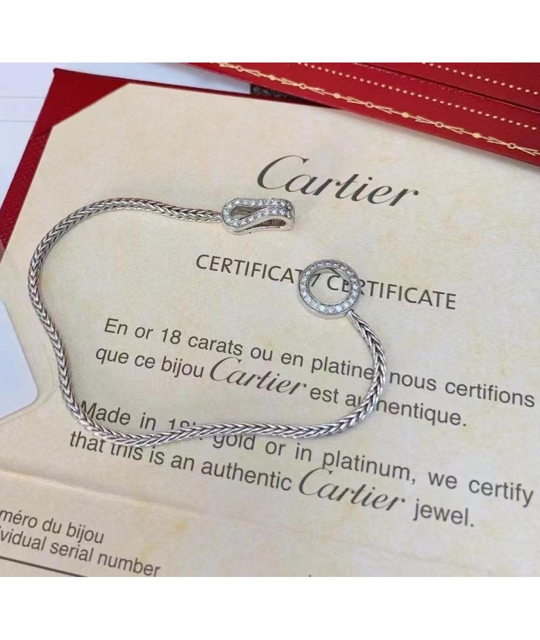 CARTIER Серебрянный браслет из белого золота, фото 3