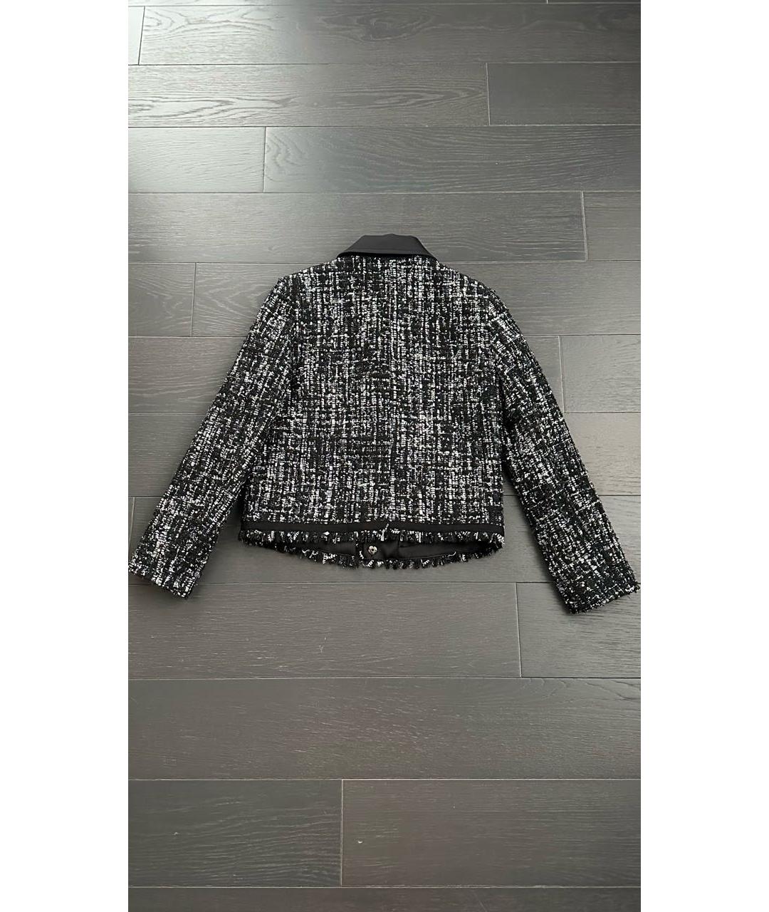 KARL LAGERFELD Черный хлопковый жакет/пиджак, фото 2