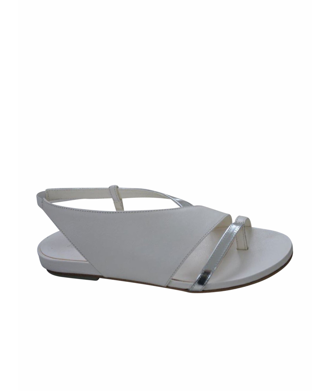 VIC MATIE Белые кожаные сандалии, фото 1