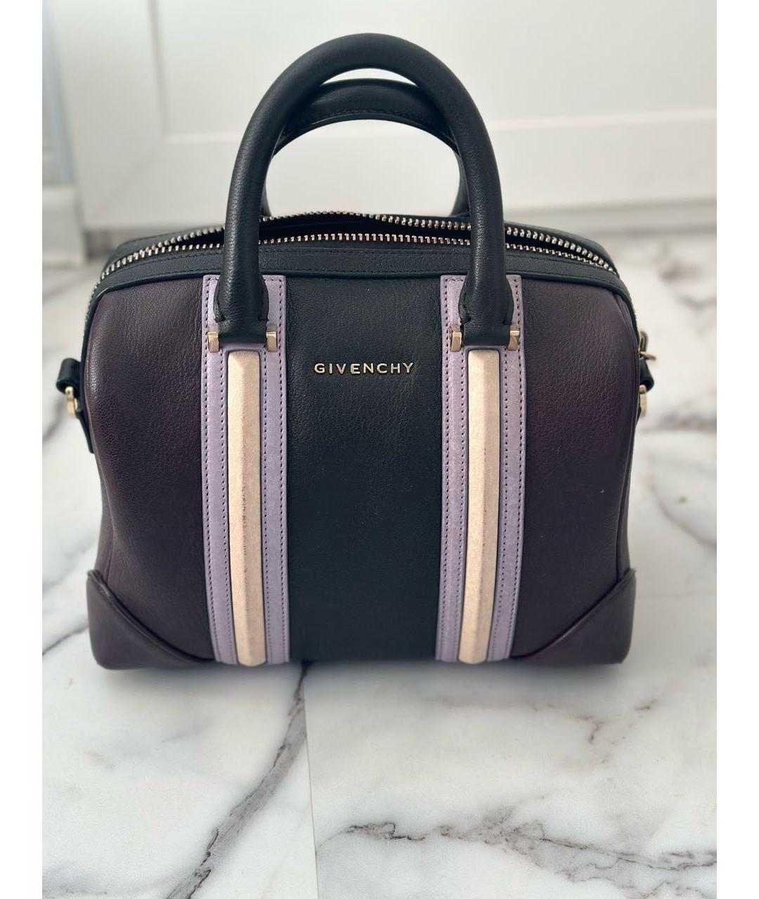 GIVENCHY Фиолетовая кожаная сумка с короткими ручками, фото 7