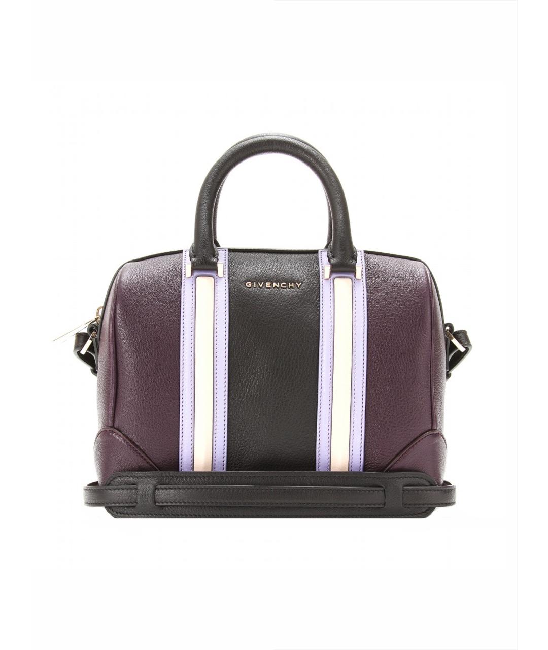 GIVENCHY Фиолетовая кожаная сумка с короткими ручками, фото 1