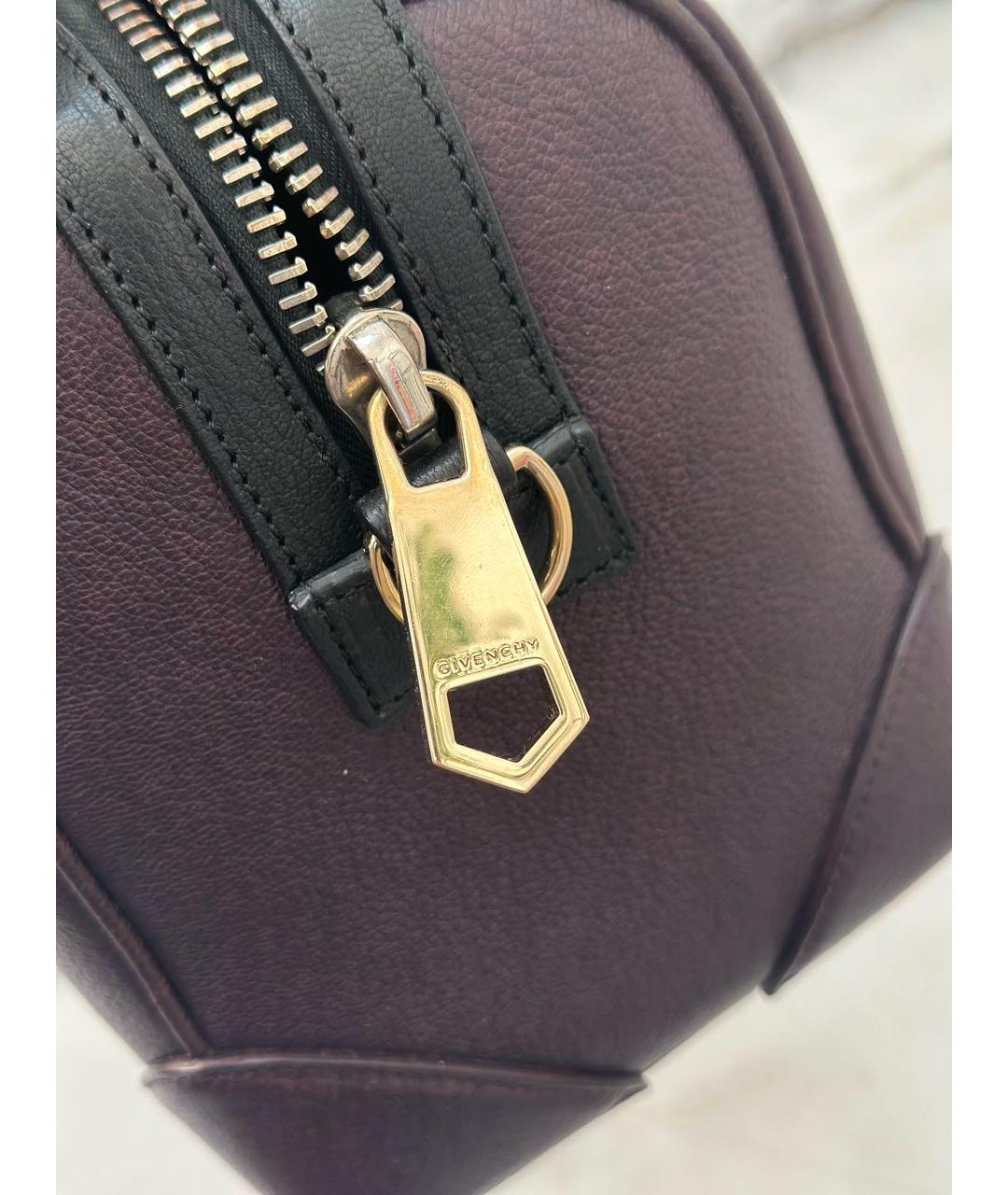 GIVENCHY Фиолетовая кожаная сумка с короткими ручками, фото 5