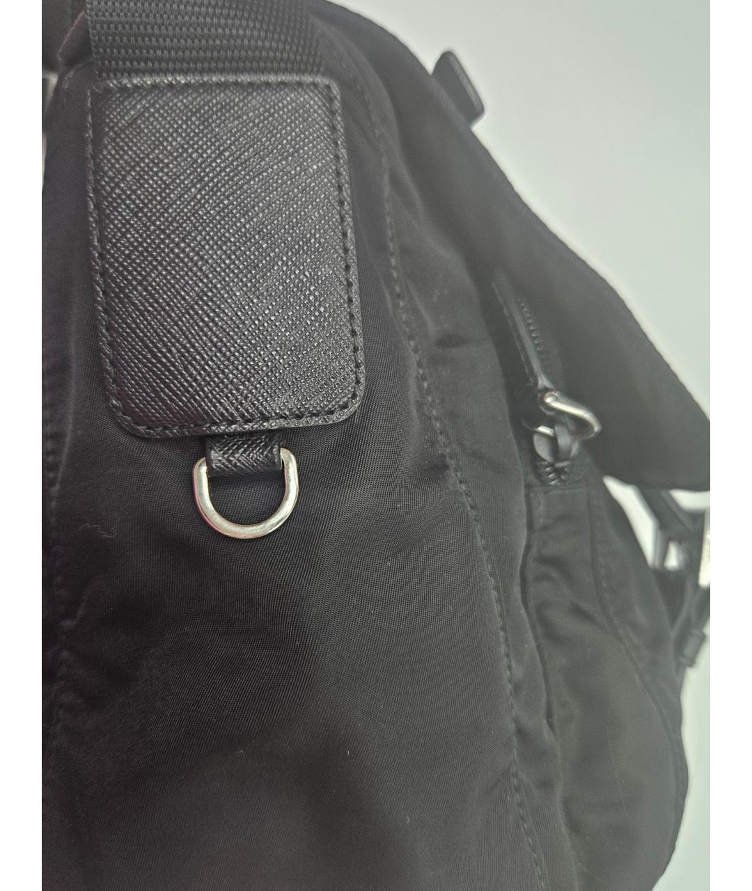 PRADA Черная тканевая сумка через плечо, фото 3