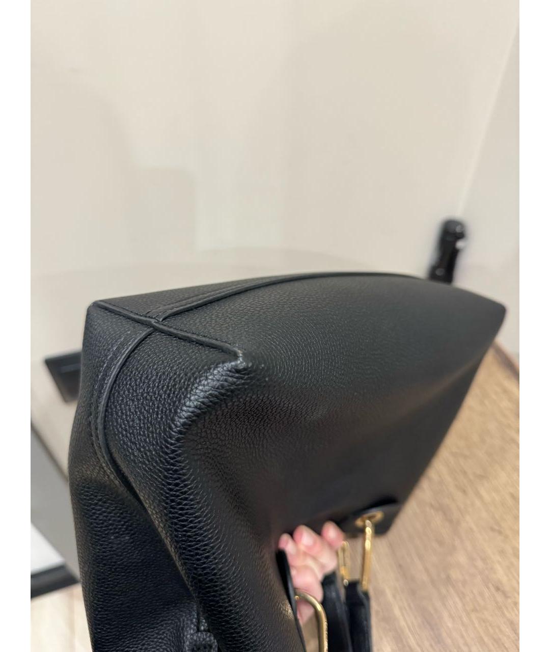 EMPORIO ARMANI Черная сумка с короткими ручками из искусственной кожи, фото 7