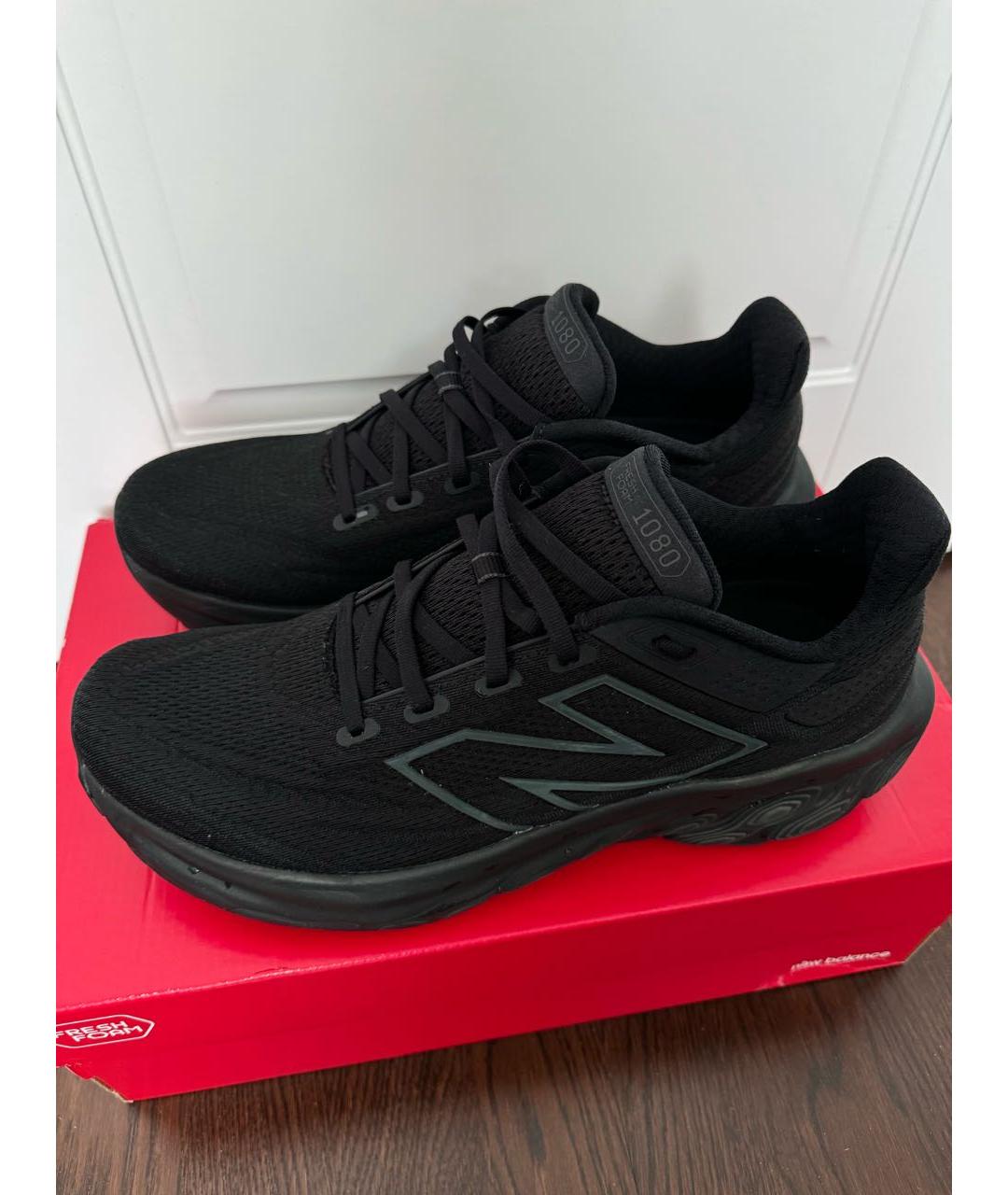 NEW BALANCE Черные текстильные низкие кроссовки / кеды, фото 5