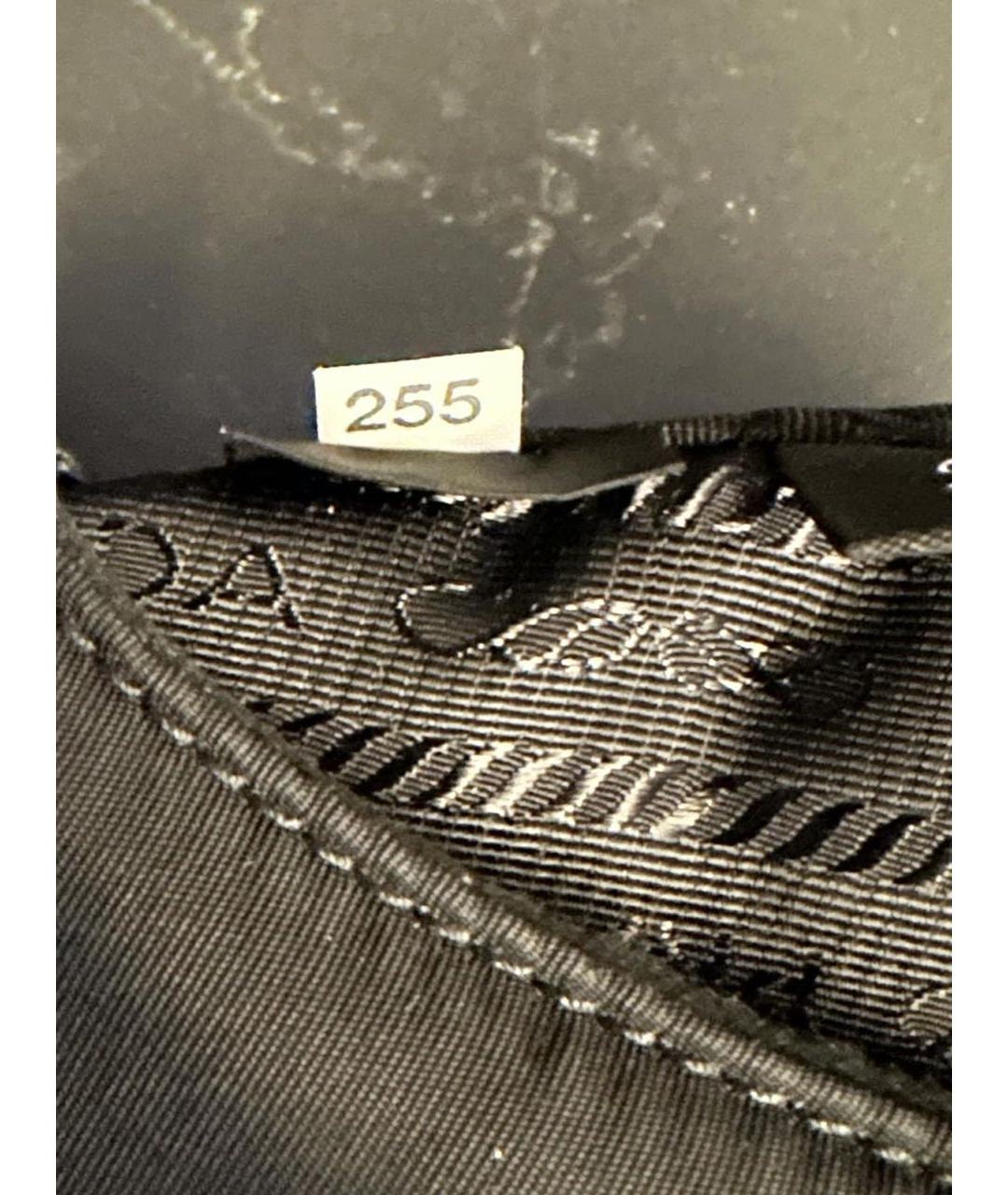 PRADA Черная тканевая сумка с короткими ручками, фото 7