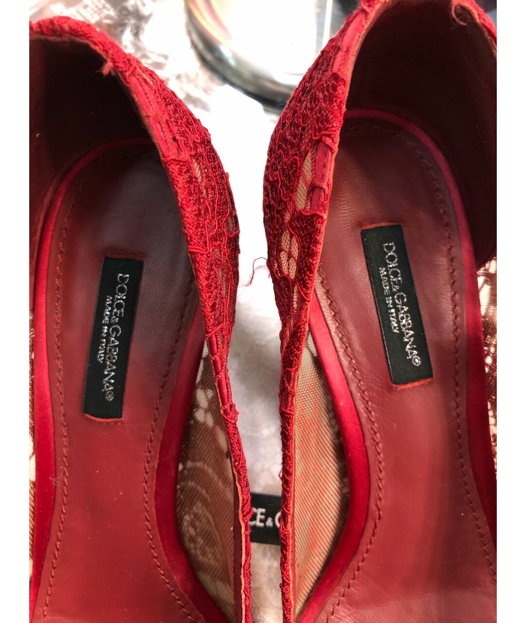 DOLCE&GABBANA Красные туфли, фото 4