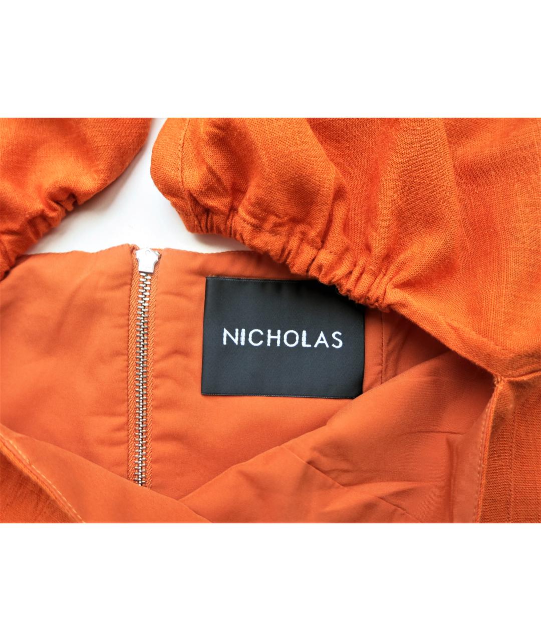 NICHOLAS KIRKWOOD Оранжевый вискозный костюм с юбками, фото 6