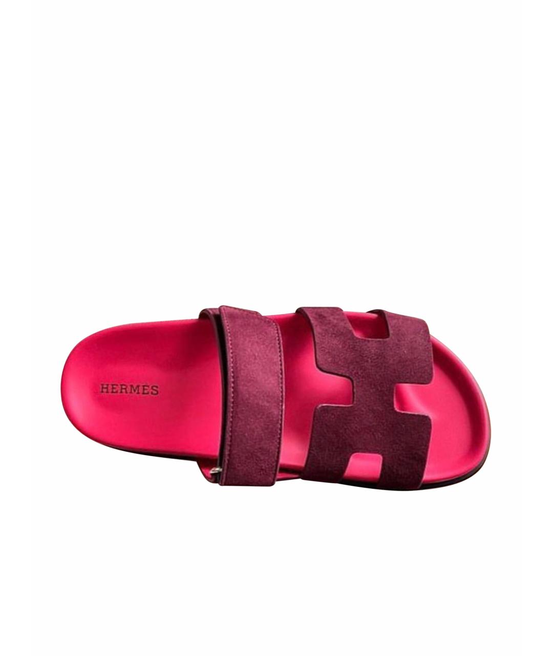 HERMES PRE-OWNED Красные кожаные сандалии, фото 1
