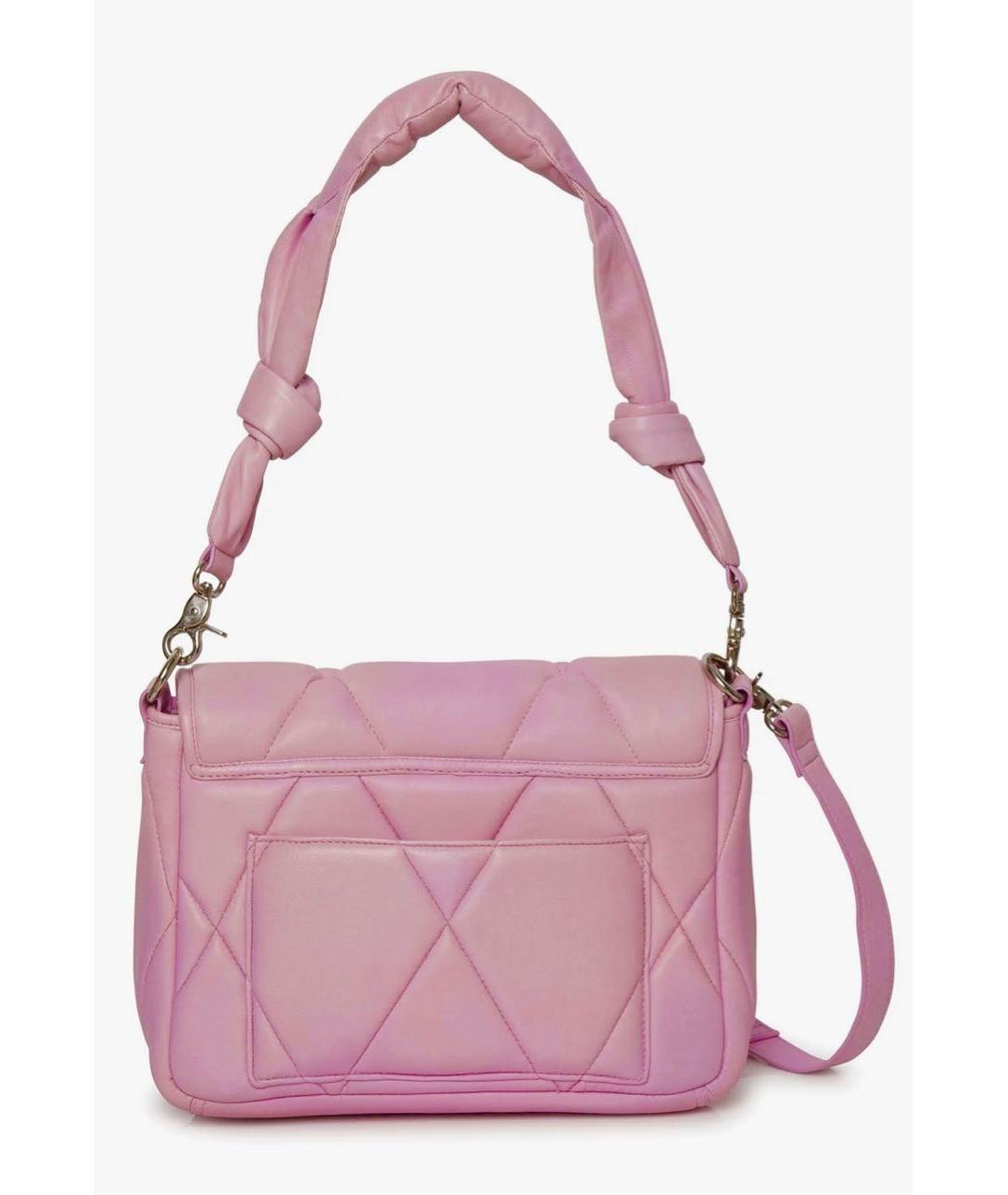 MAX&MOI Розовая сумка через плечо из искусственной кожи, фото 3