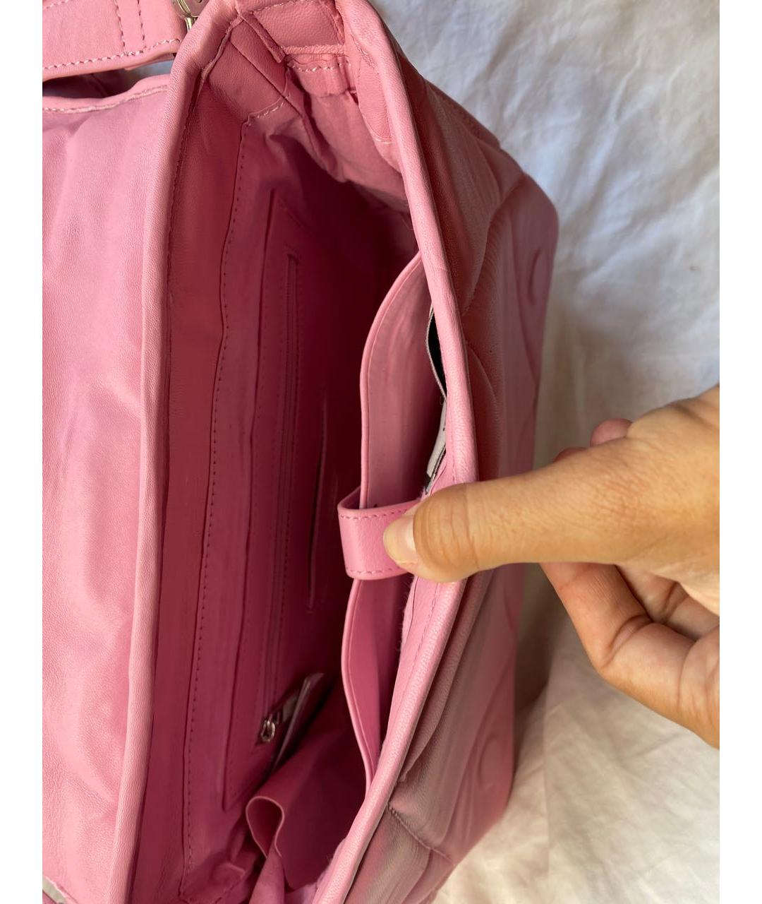 MAX&MOI Розовая сумка через плечо из искусственной кожи, фото 4