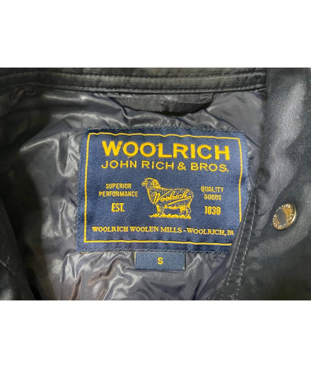 WOOLRICH Черная хлопковая куртка, фото 9