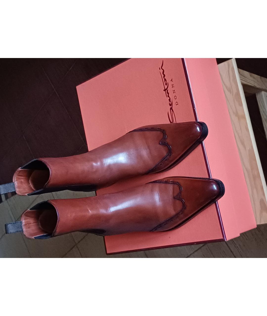 SANTONI Кожаные ботинки, фото 2