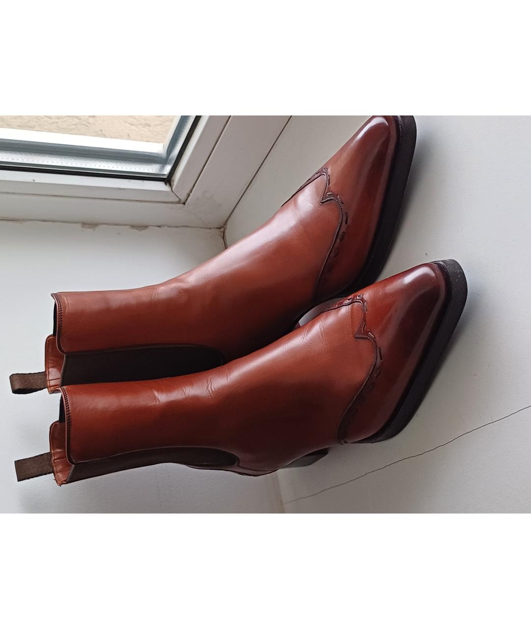 SANTONI Кожаные ботинки, фото 3