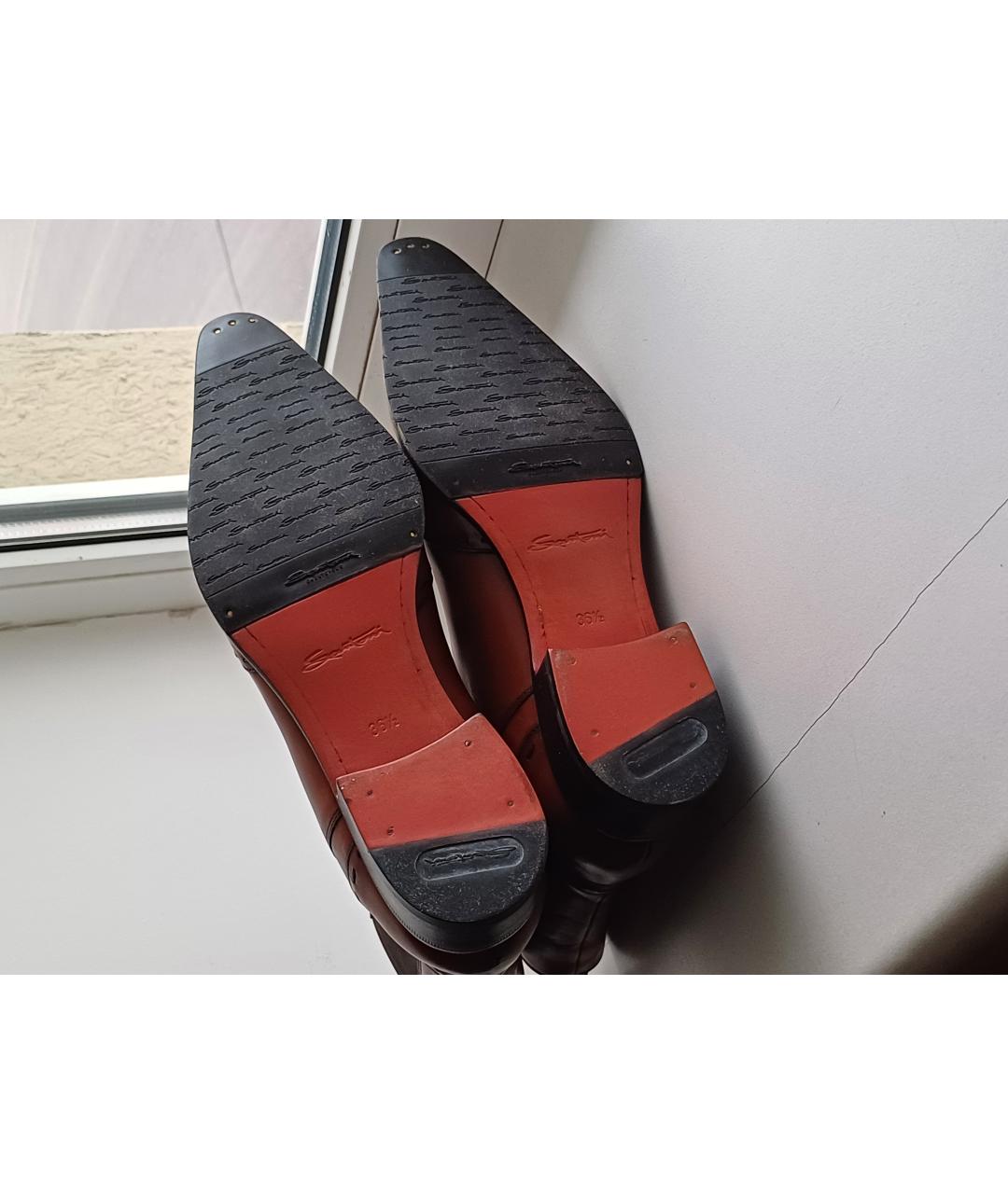 SANTONI Кожаные ботинки, фото 5