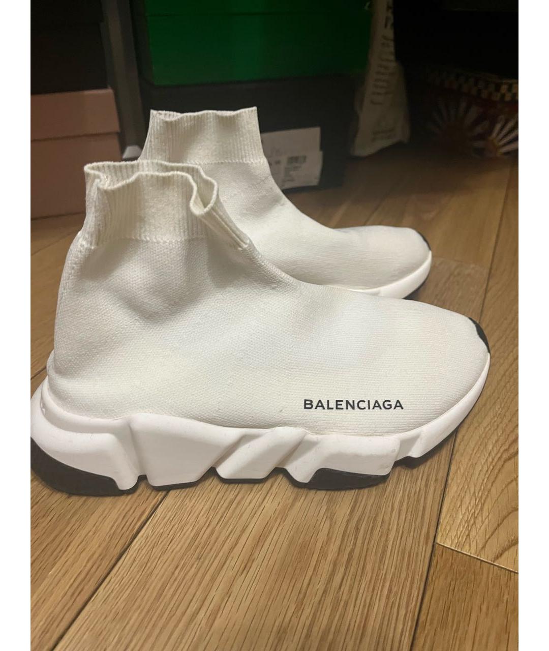 BALENCIAGA Белые кроссовки, фото 4