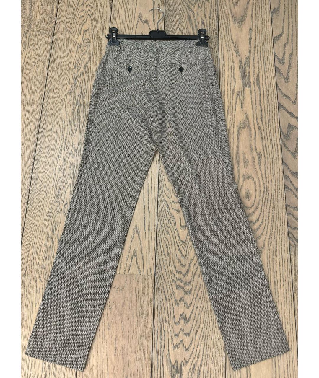 ETRO Бежевые шерстяные прямые брюки, фото 2