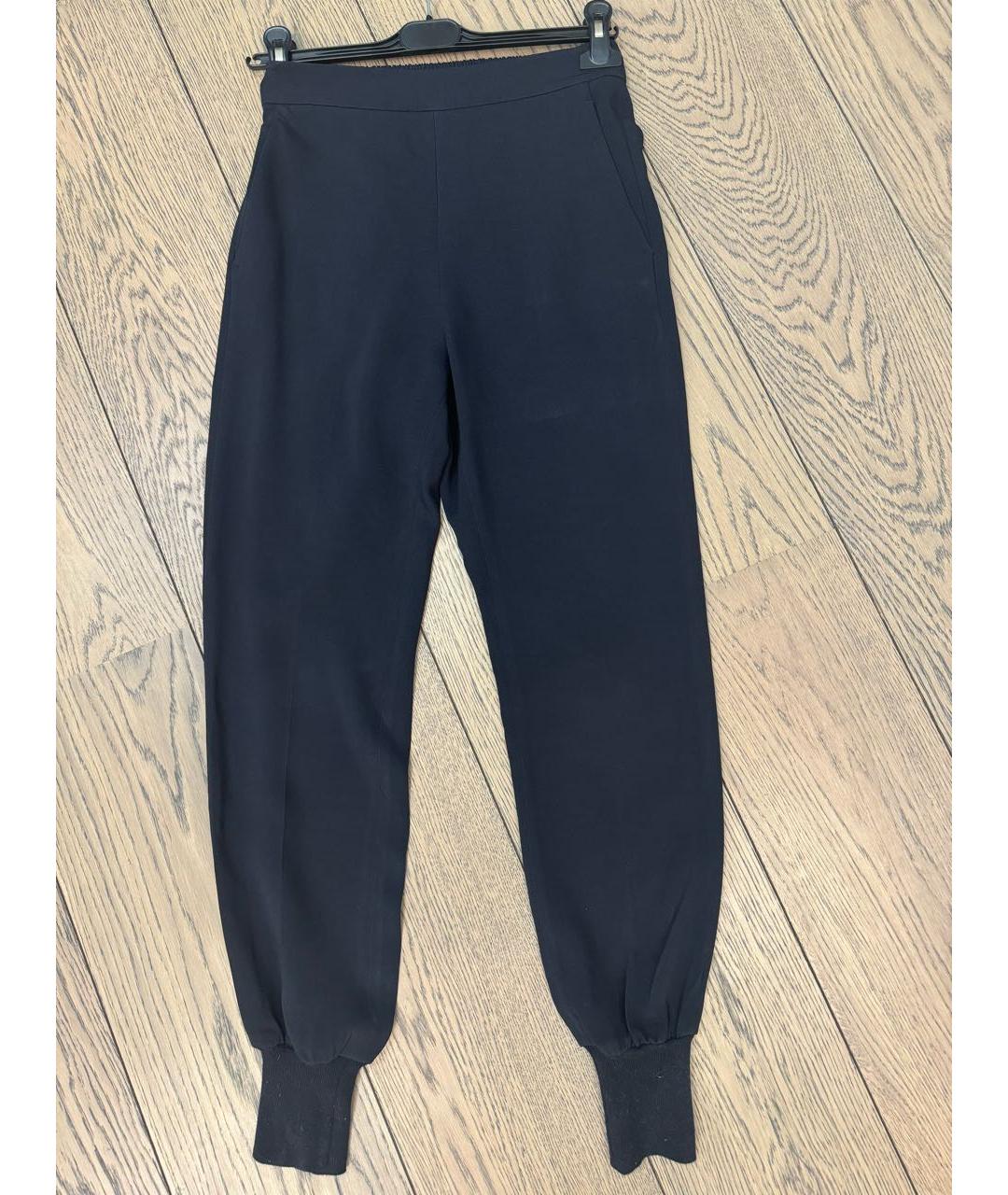 STELLA MCCARTNEY Черные вискозные брюки широкие, фото 9