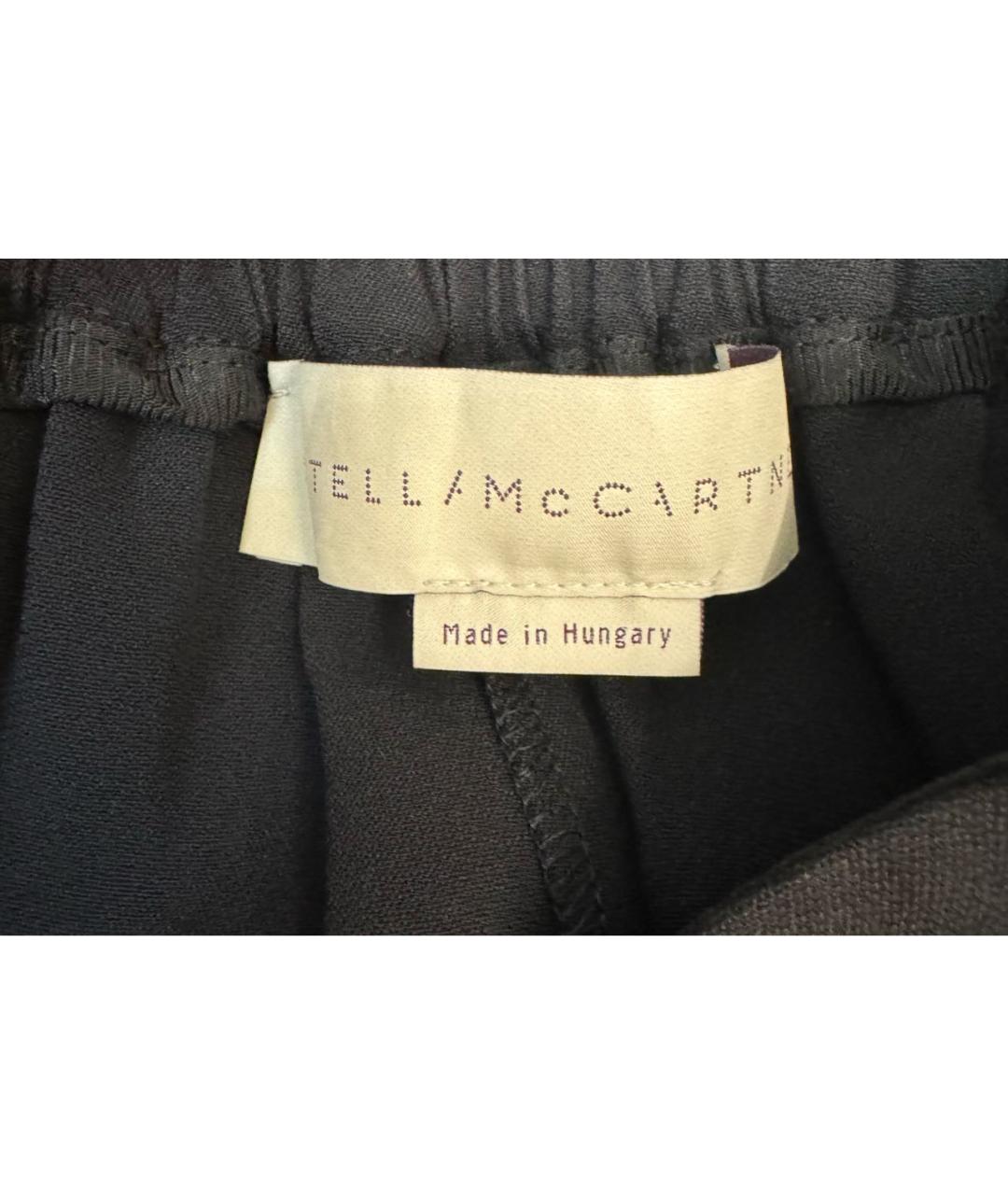 STELLA MCCARTNEY Черные вискозные брюки широкие, фото 4