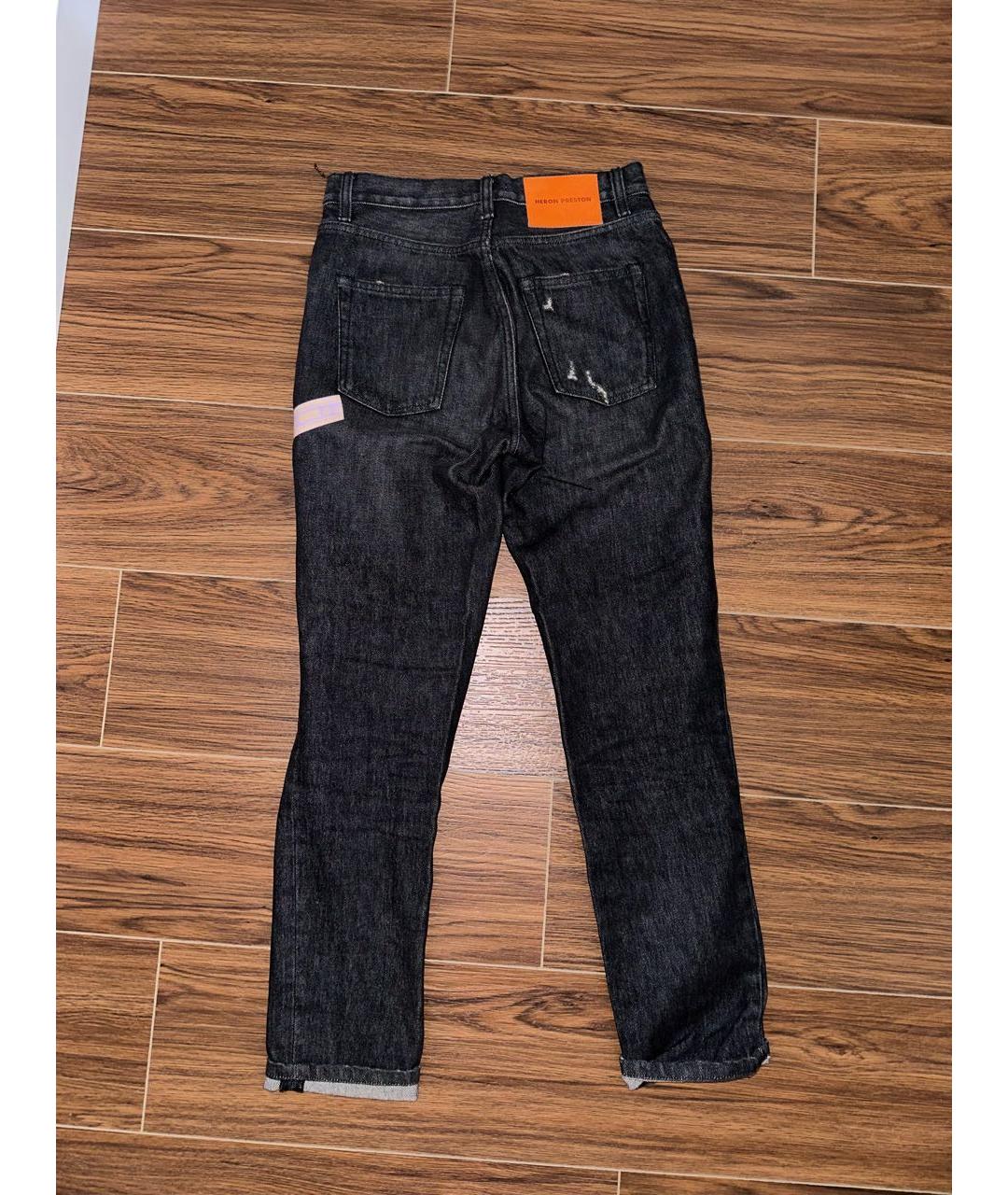 HERON PRESTON Антрацитовые хлопковые джинсы слим, фото 2