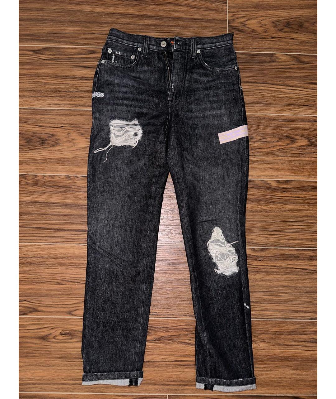 HERON PRESTON Антрацитовые хлопковые джинсы слим, фото 8