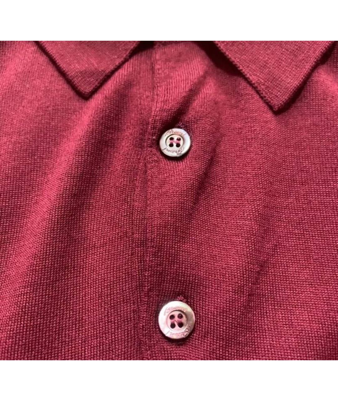 BRIONI Бордовый шерстяной джемпер / свитер, фото 2