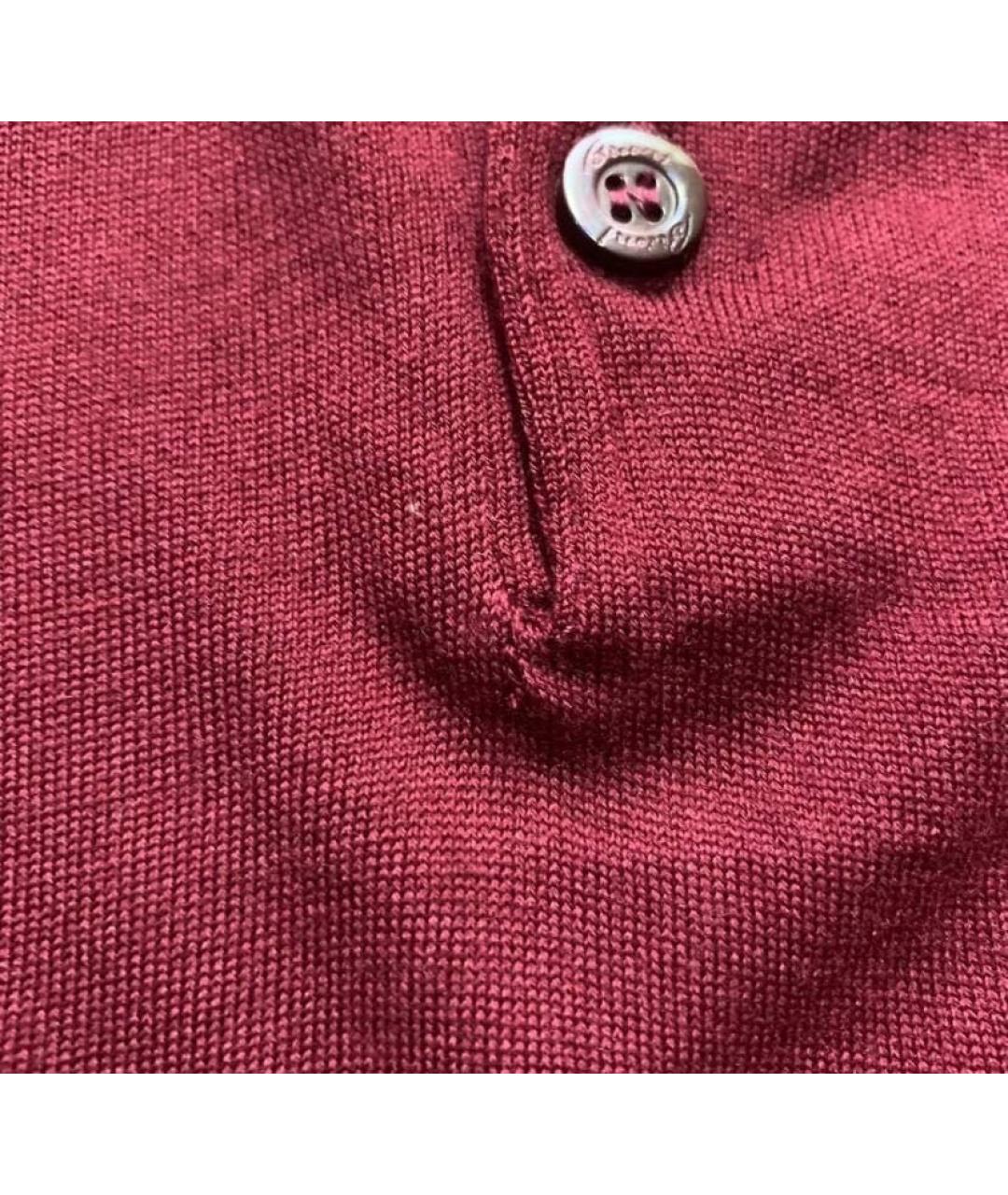 BRIONI Бордовый шерстяной джемпер / свитер, фото 4