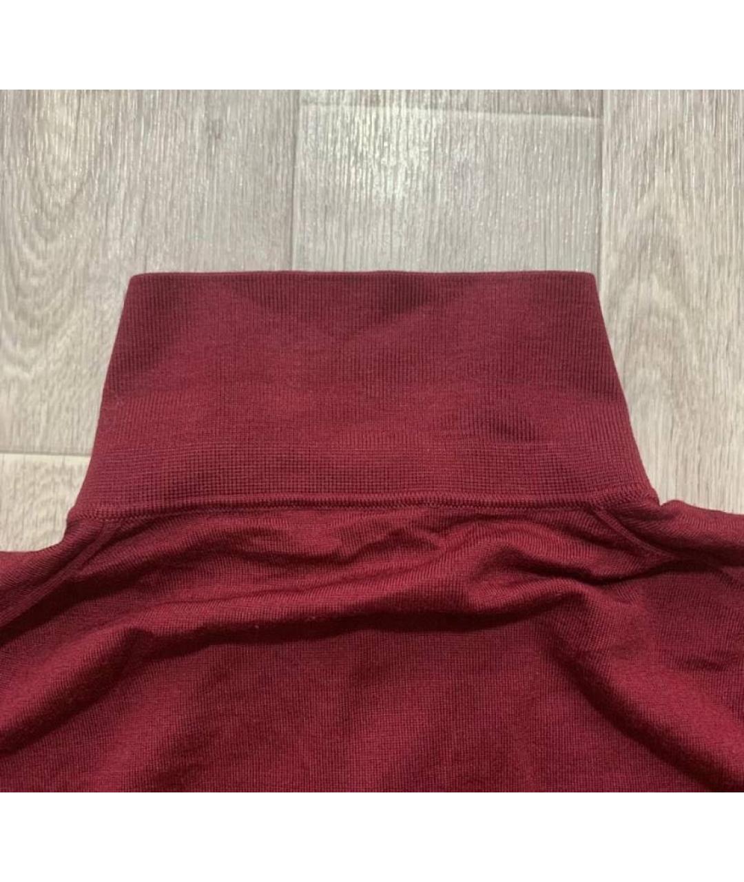 BRIONI Бордовый шерстяной джемпер / свитер, фото 3