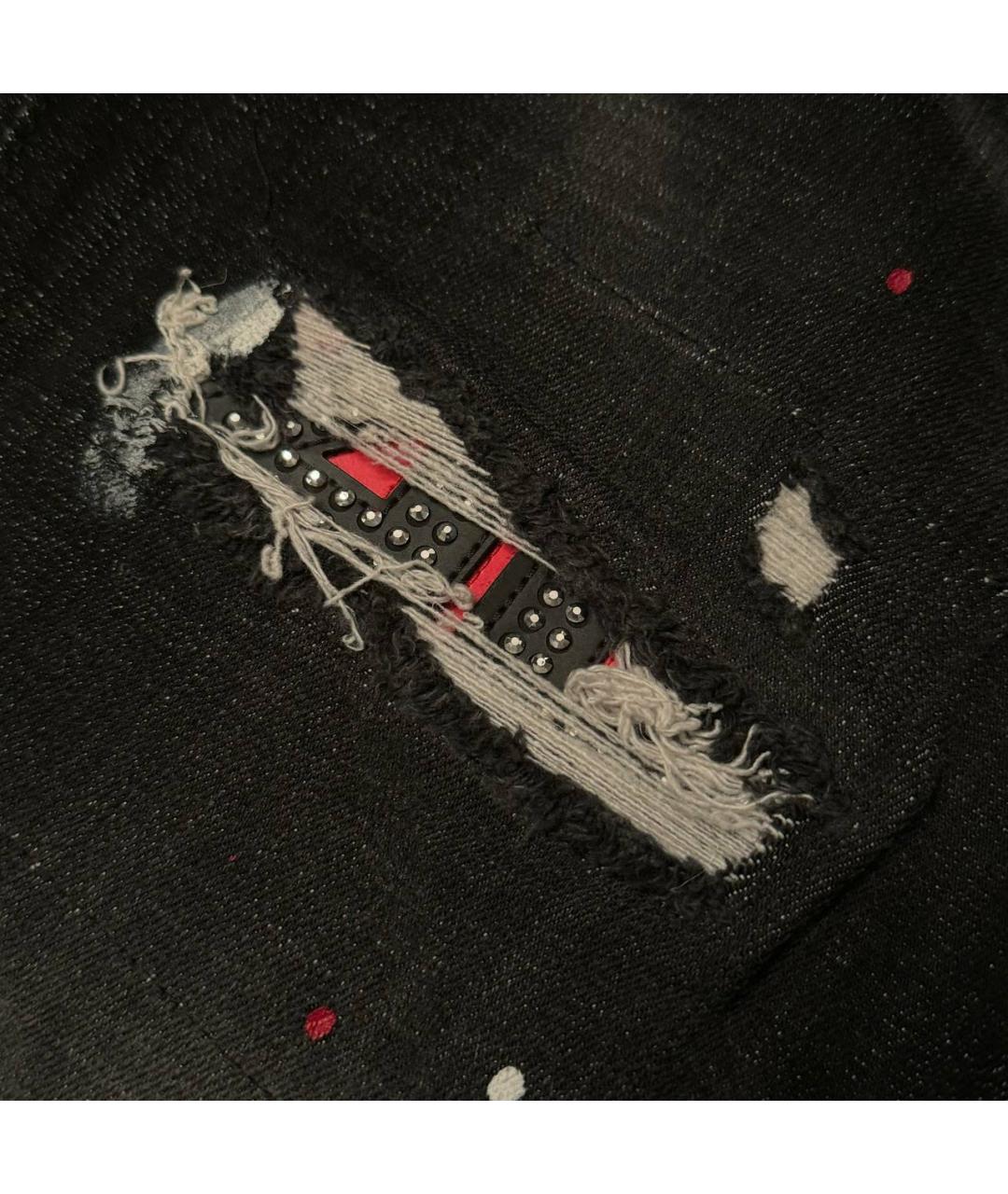 DSQUARED2 Черные хлопко-эластановые джинсы скинни, фото 8