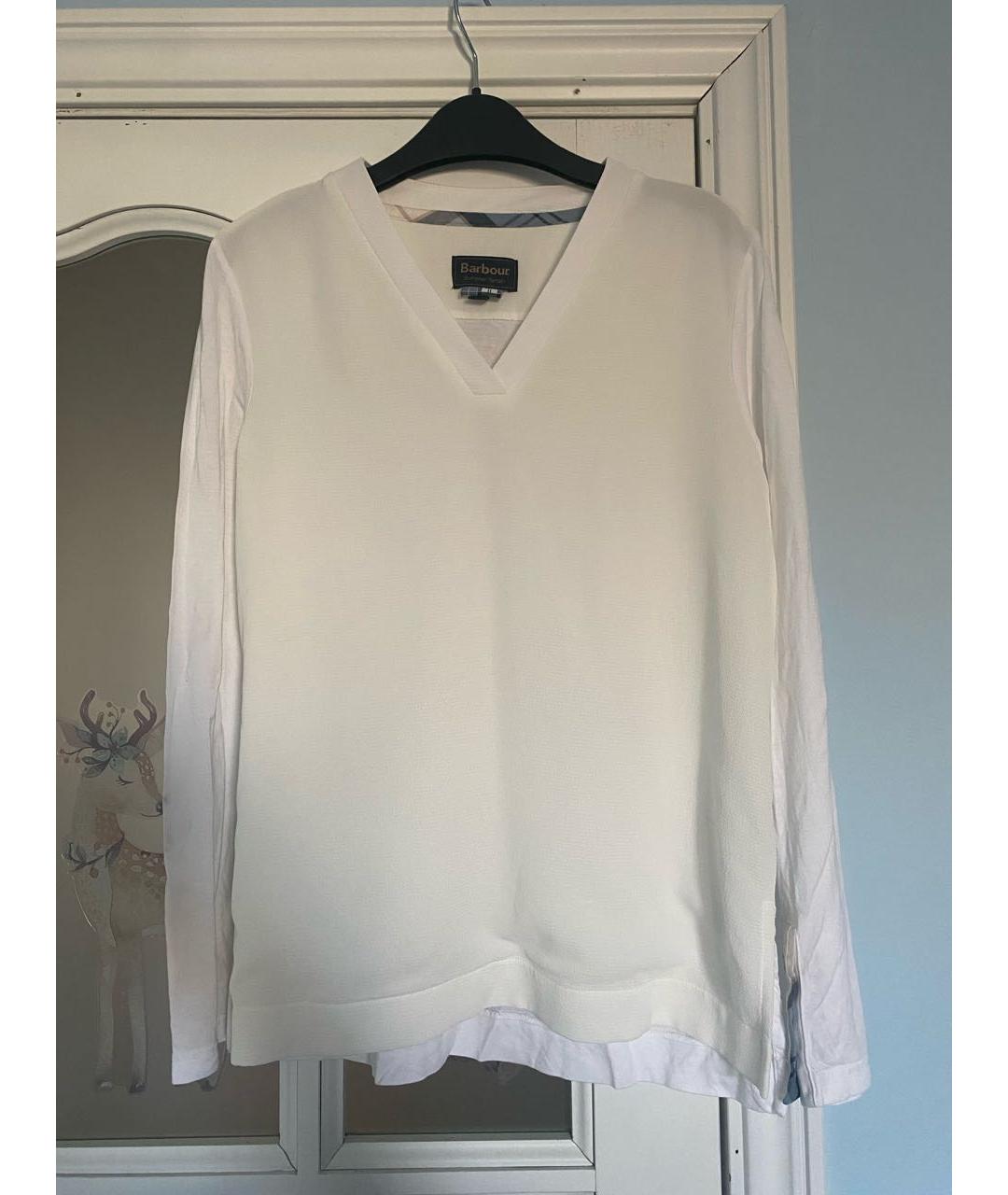 BARBOUR Белая блузы, фото 9