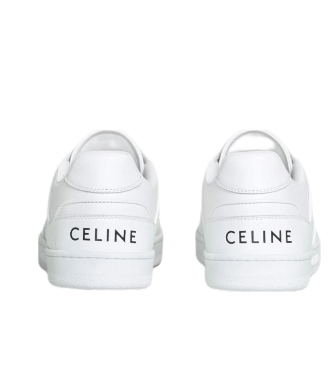 CELINE PRE-OWNED Белые низкие кроссовки / кеды, фото 4