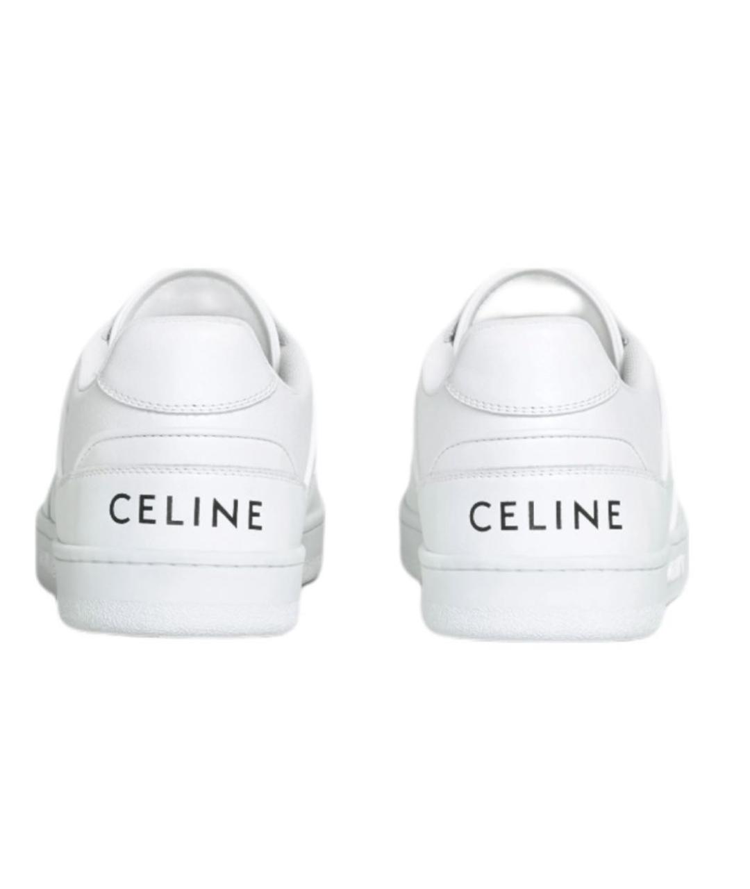 CELINE PRE-OWNED Белые низкие кроссовки / кеды, фото 4