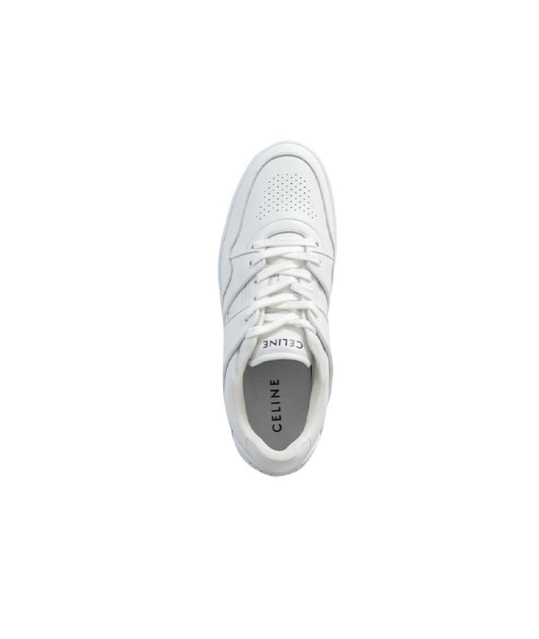 CELINE PRE-OWNED Белые низкие кроссовки / кеды, фото 3