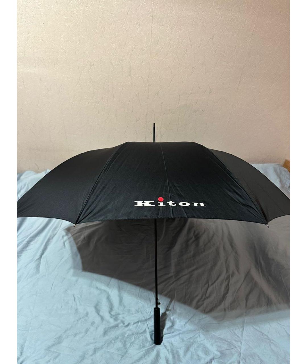 KITON Черный зонт, фото 2
