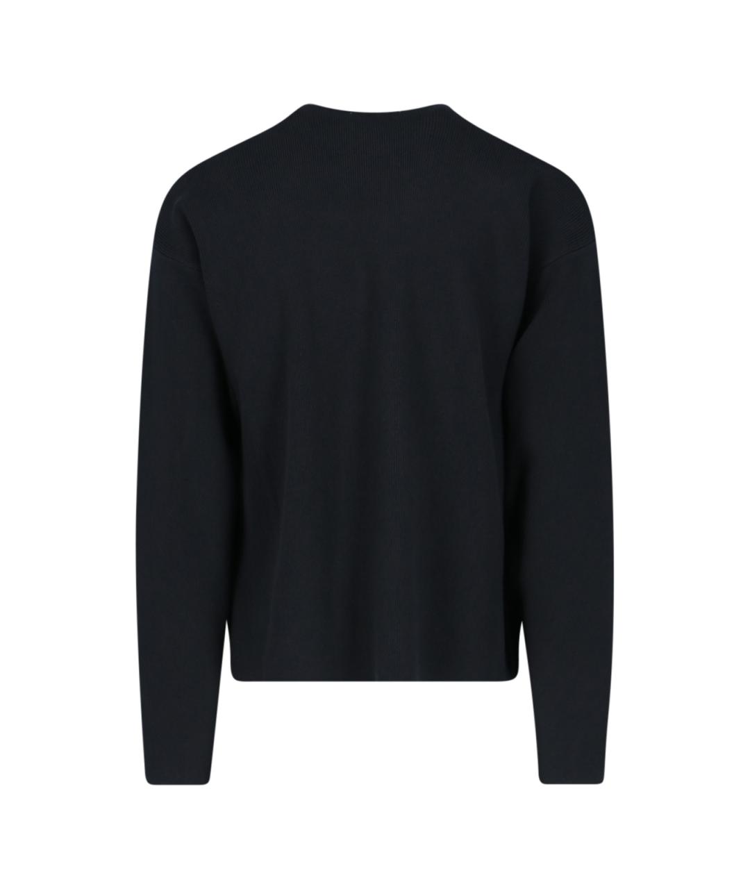 AMI Черный хлопковый джемпер / свитер, фото 2
