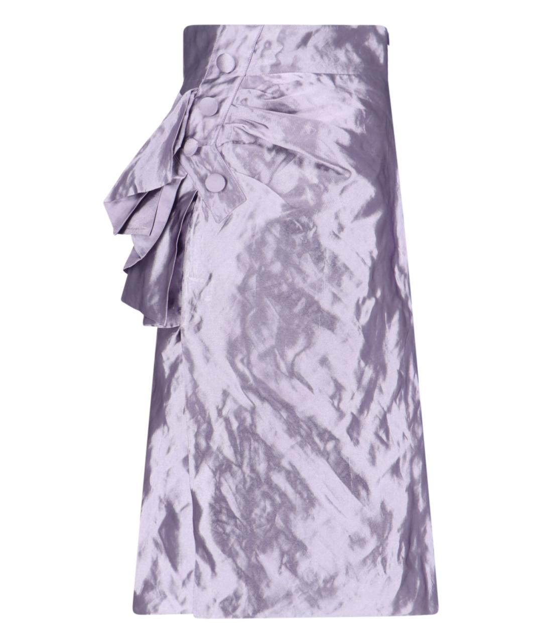 MAISON MARGIELA Фиолетовая юбка миди, фото 1