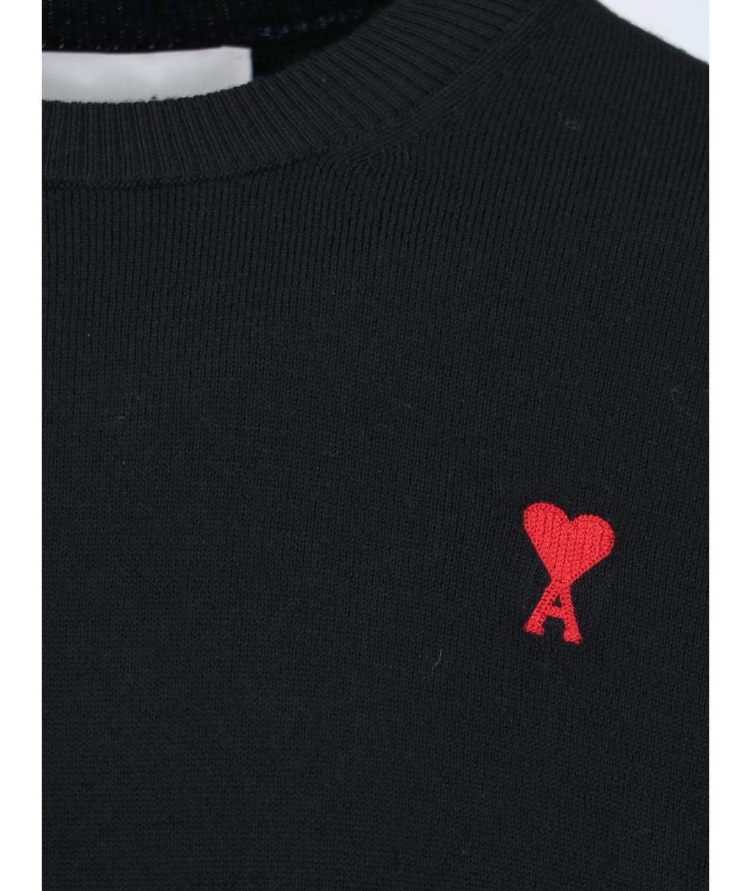 AMI Черный шерстяной джемпер / свитер, фото 3
