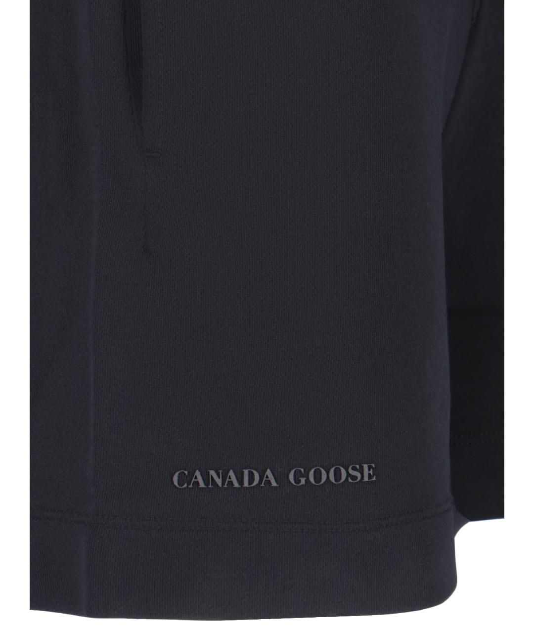 CANADA GOOSE Черные хлопковые шорты, фото 5