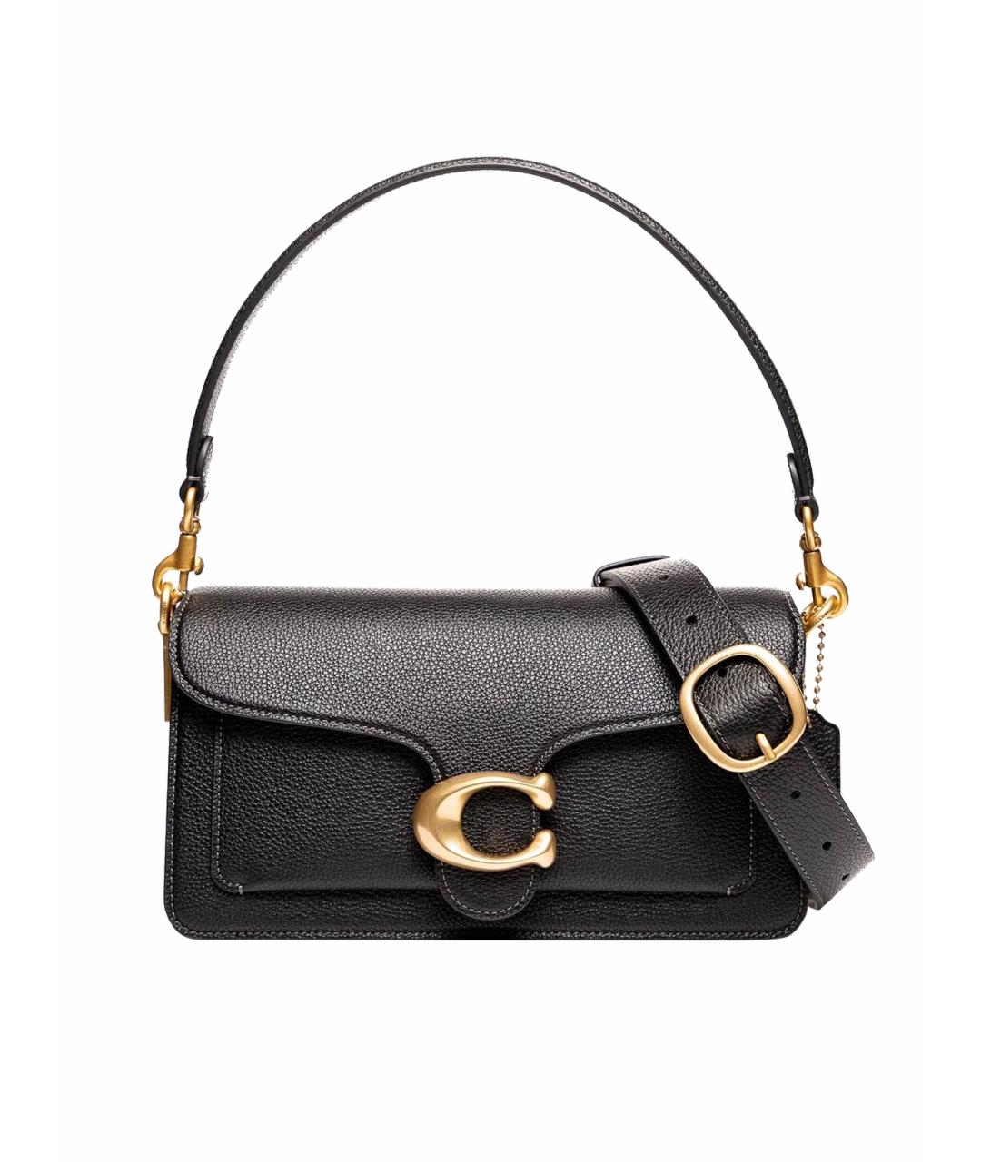COACH Черная кожаная сумка через плечо Tabby для женщин – купить в ...