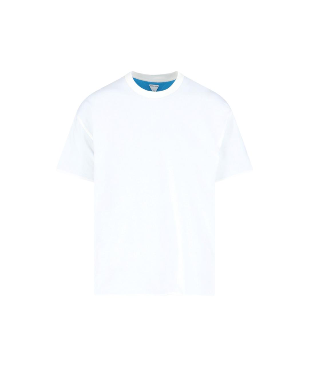 BOTTEGA VENETA Белая хлопковая футболка, фото 1